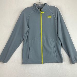 The North Face Kids Jacket in Gray with Yellow Accents
